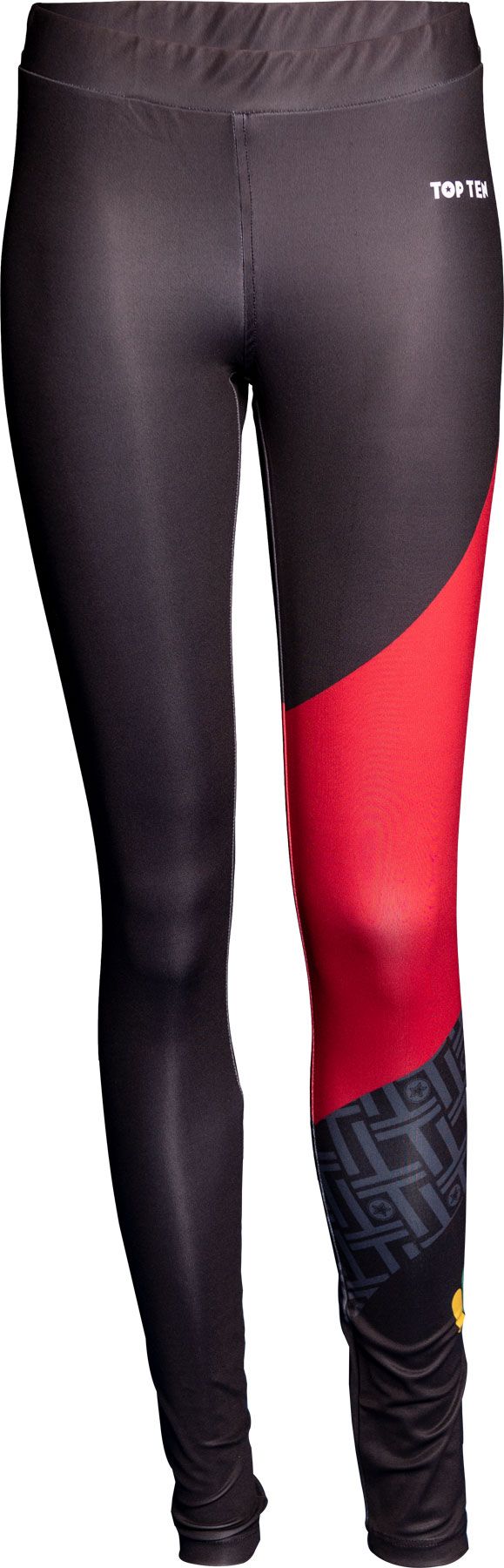 Top Ten Workout Leggings - black/red