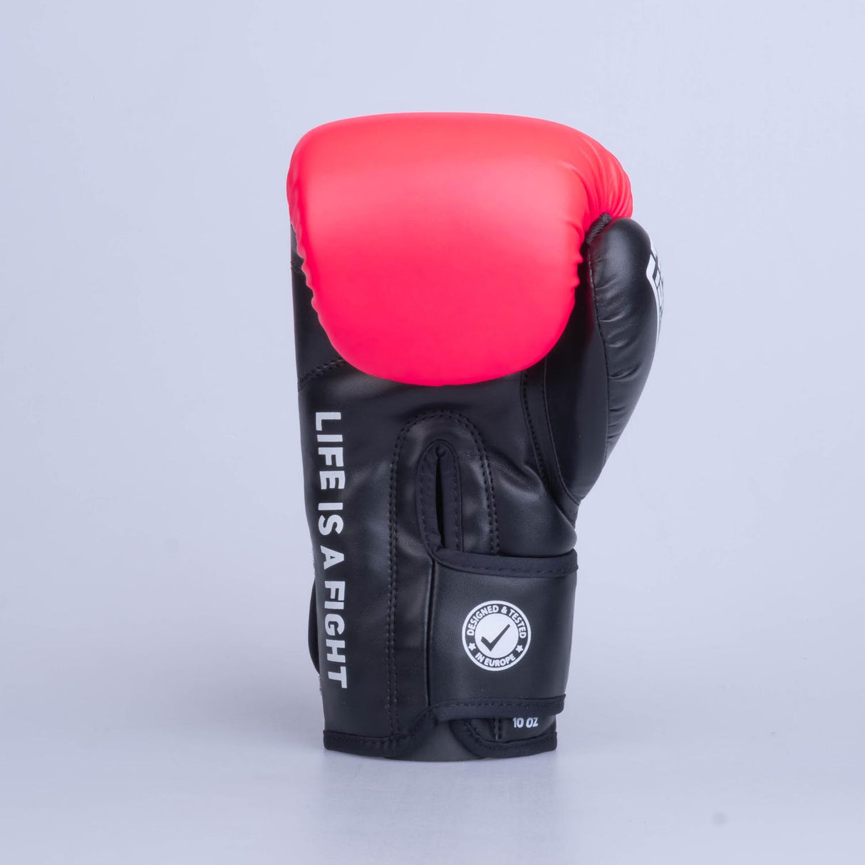 Guantes de boxeo Fighter Training PU - negro/rosa, FBG-TRP-003