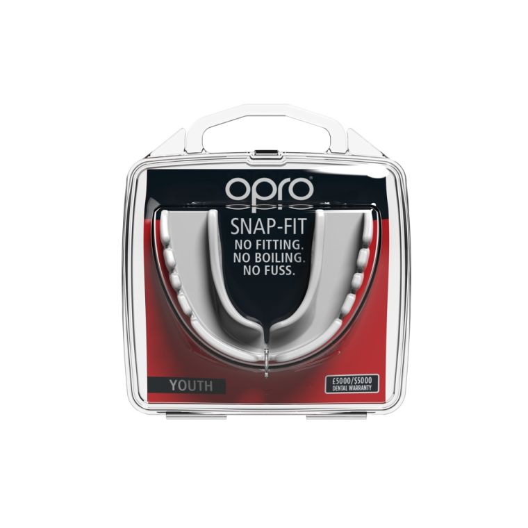 Protector bucal OPRO Snap-Fit - Blanco 