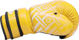 TOP TEN Glossy neon matte yellow /black Prism Pointfighter Open-Hand Gloves