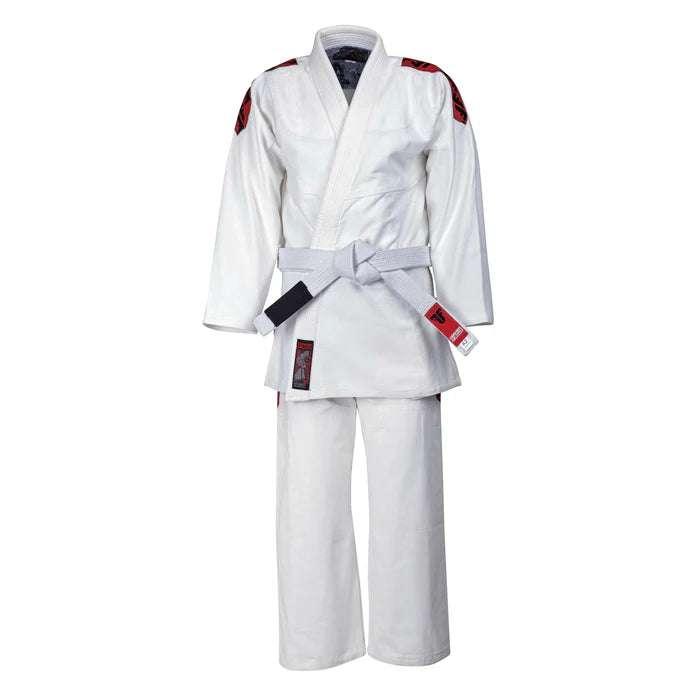 Uniforme de luchador BJJ Samurai - blanco, BJJBW-N03