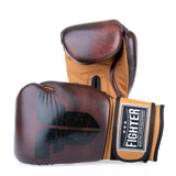 Guantes de boxeo retro de luchador - marrón