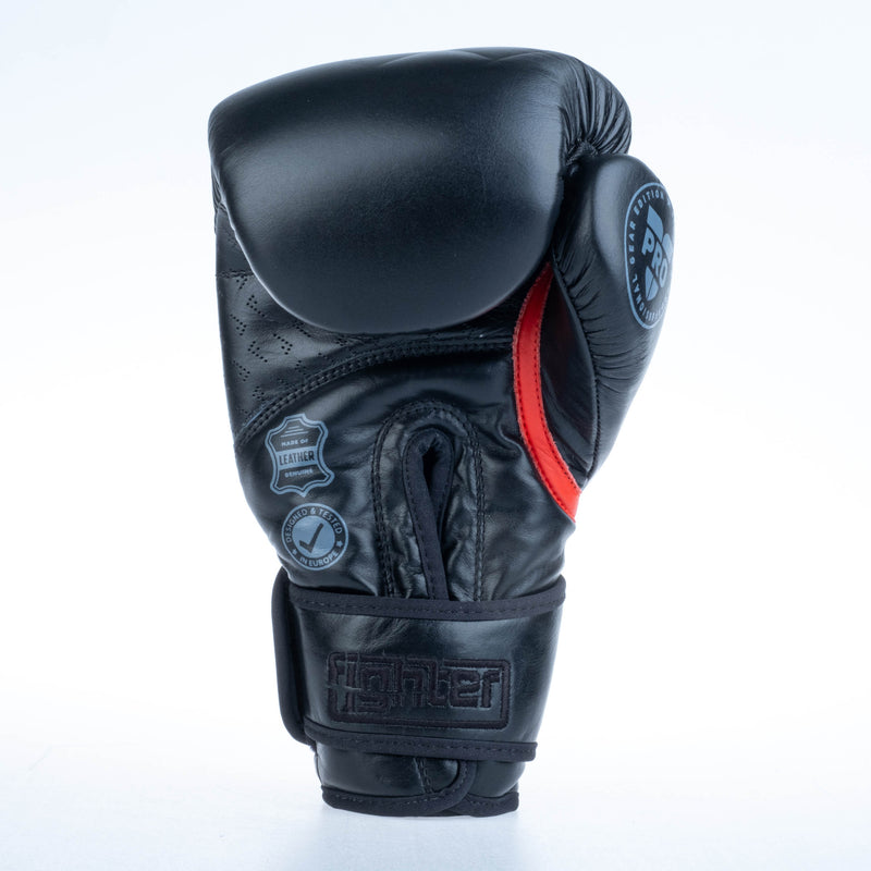 Guantes de boxeo Fighter Pro, color negro, FBG-PRO-002