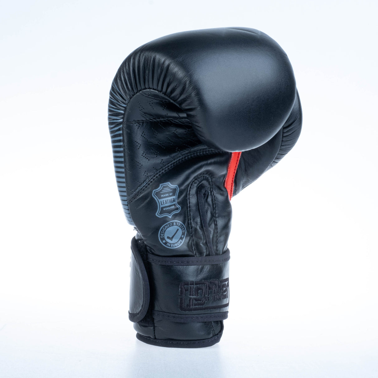 Guantes de boxeo Fighter Pro, color negro, FBG-PRO-002