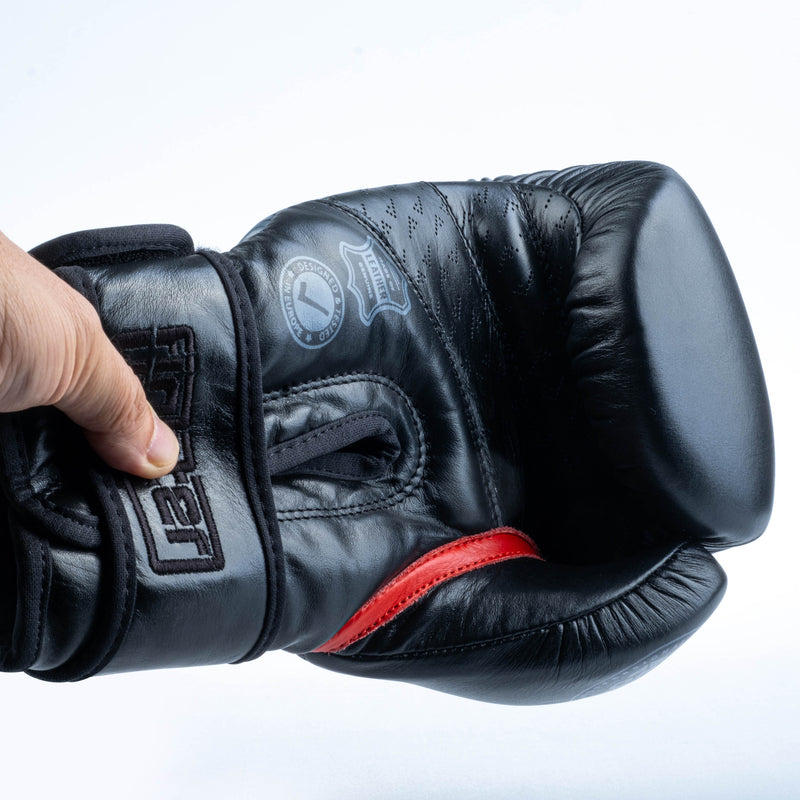 Guantes de boxeo Fighter Pro, color negro, FBG-PRO-002