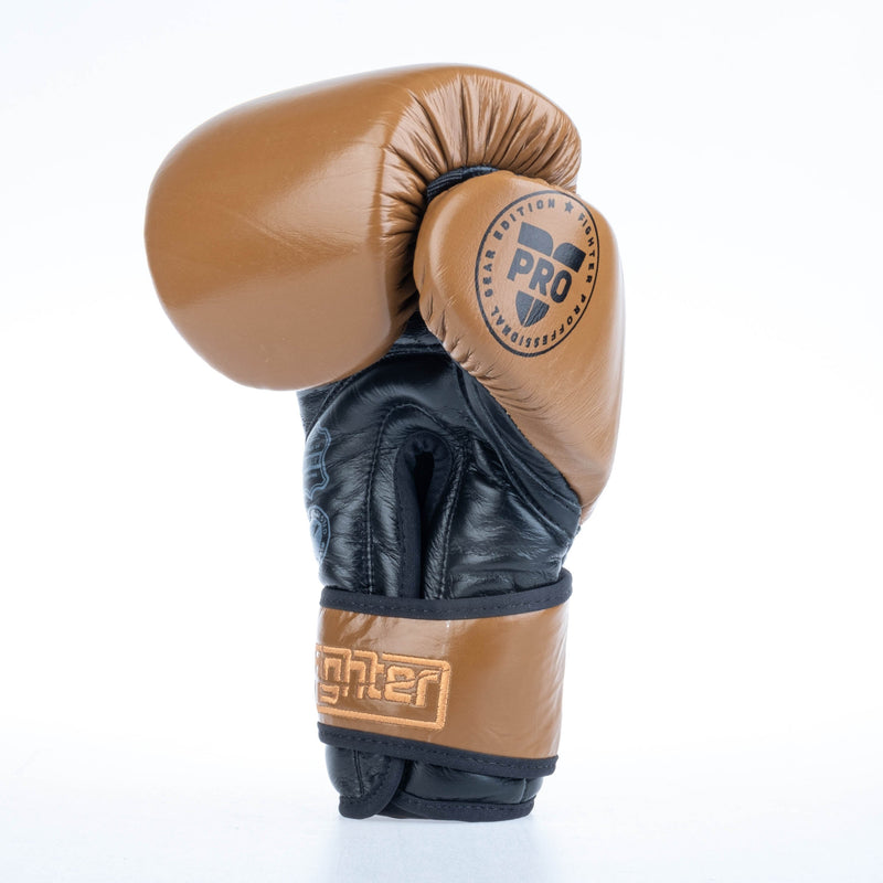 Fighter Boxing Gloves Pro - brown, FBG-PRO-003