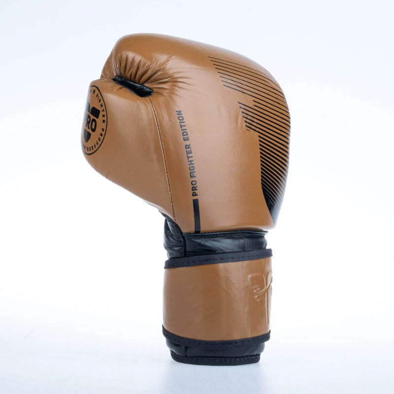 Guantes de boxeo Fighter Pro, color negro, FBG-PRO-002