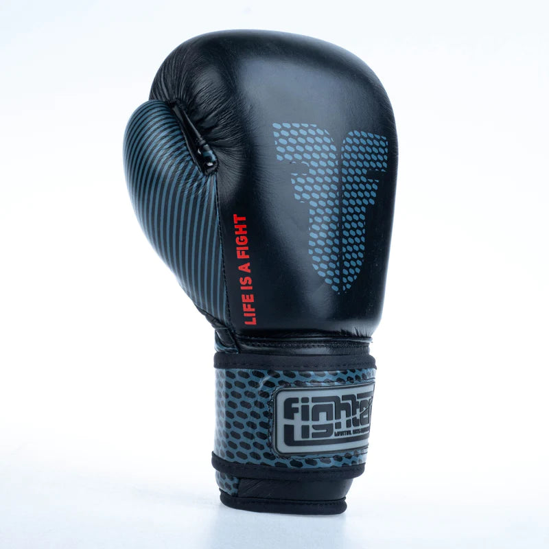 Guantes de entrenamiento de boxeo Fighter - negros, FBG-TRN-002