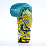 Guantes de boxeo de entrenamiento Fighter - azul/amarillo, FBG-TRN-003