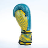 Guantes de boxeo de entrenamiento Fighter - azul/amarillo, FBG-TRN-003