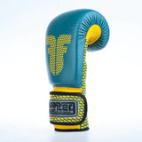 Guantes de boxeo de entrenamiento Fighter - azul/amarillo, FBG-TRN-003