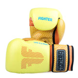 Guantes de boxeo de entrenamiento para luchadores, color amarillo/naranja, FBG-TRN-004