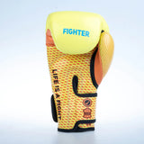 Guantes de boxeo de entrenamiento para luchadores, color amarillo/naranja, FBG-TRN-004