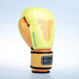 Guantes de boxeo de entrenamiento para luchadores, color amarillo/naranja, FBG-TRN-004