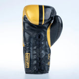 Guantes de boxeo de competición Fighter - negro/dorado, FBGF-002GL