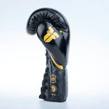 Guantes de boxeo de competición Fighter - negro/dorado, FBGF-002GL