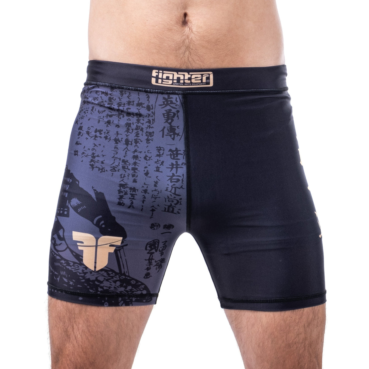 Fighter MMA Compression Shorts Samurai - black/gold, FCSM-01-SAM