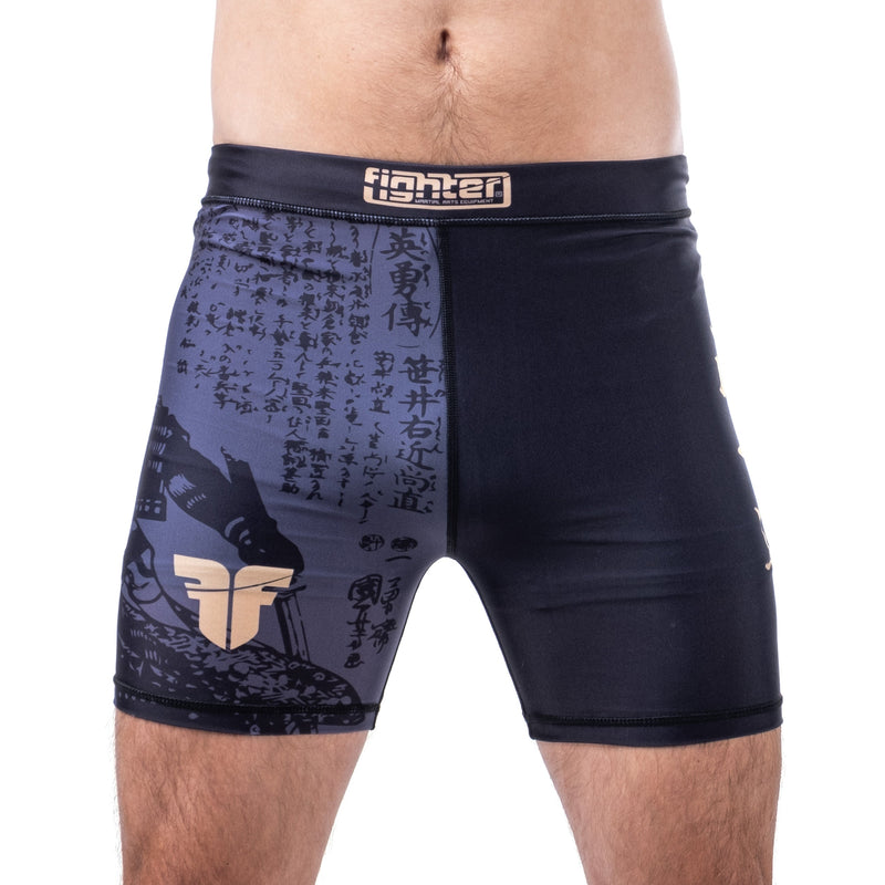 Pantalones cortos de combate MMA - La vida es una pelea - gris, FSHM-12