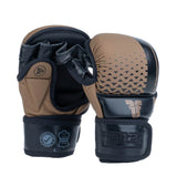 Fighter MMA Gloves Pro - black/brown, FMGL-PRO-001