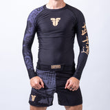 Fighter Rashguard Samurai Long Sleeve - black/gold, FRSG-SAM-01-LS