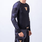 Fighter Rashguard Samurai Long Sleeve - black/gold, FRSG-SAM-01-LS