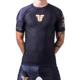 Camiseta Rashguard Fighter de manga larga, color negro, FRG-02