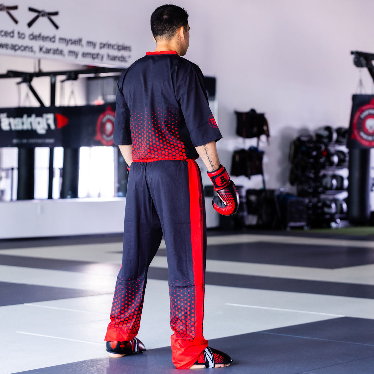 Fighter uniform pro fighter - red/black