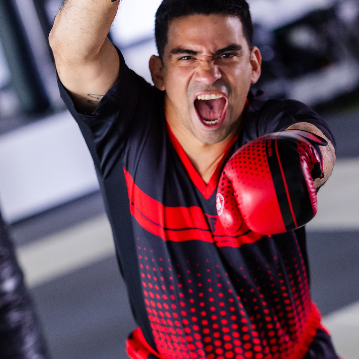 Fighter uniform pro fighter - red/black