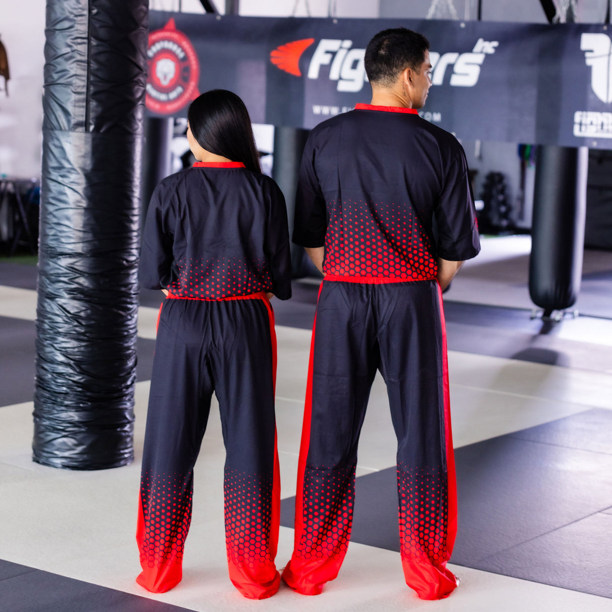 Fighter uniform pro fighter - red/black