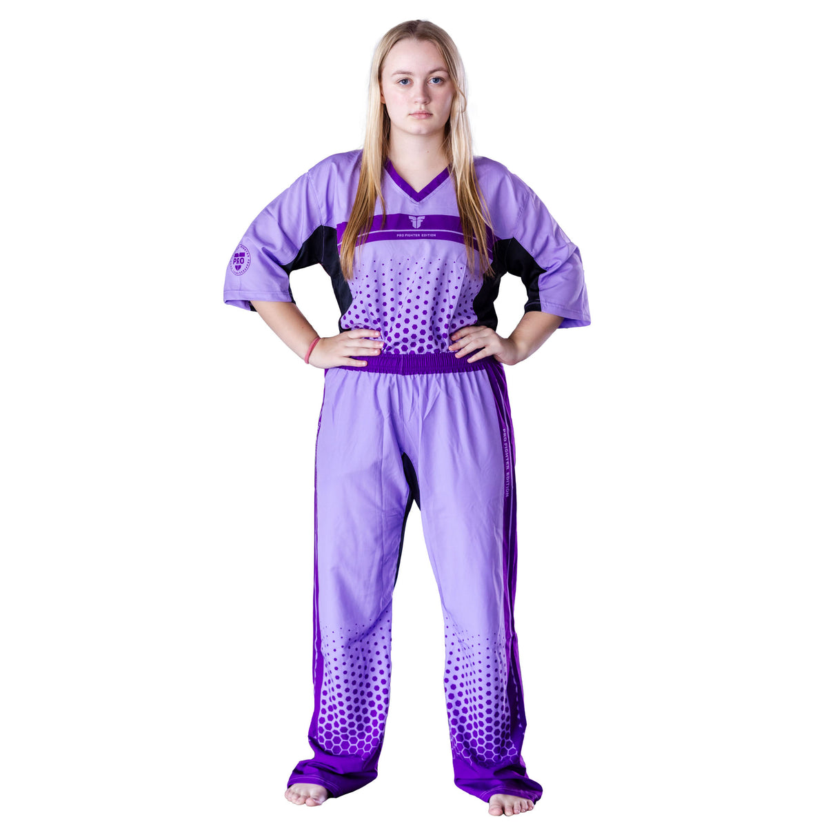 Uniforme de luchador profesional - morado