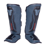 Fighter Shinguards Thai Ergo - black/grey/red, FSG-004ND1