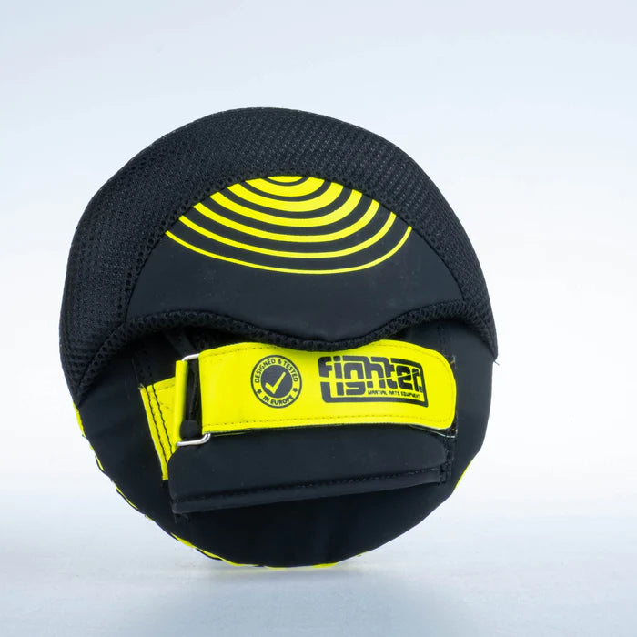 Fighter Round Shield Pro Small - black/neon, FSMPR-001-NB