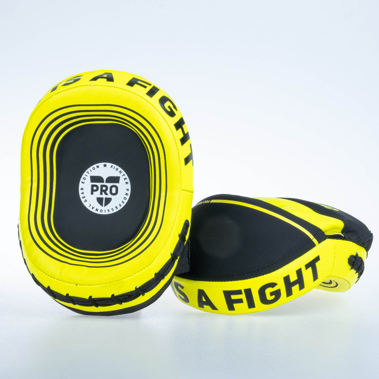 Fighter Oval Shield Pro Small - black/neon, FSMPR-002-NB