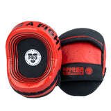 Escudo ovalado Fighter Pro pequeño, negro y rojo, FSMPR-002-RB