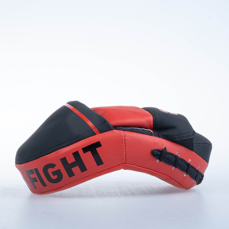 Fighter Oval Shield Pro Small - black/red, FSMPR-002-RB