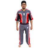 Uniforme de combate - gris/rojo