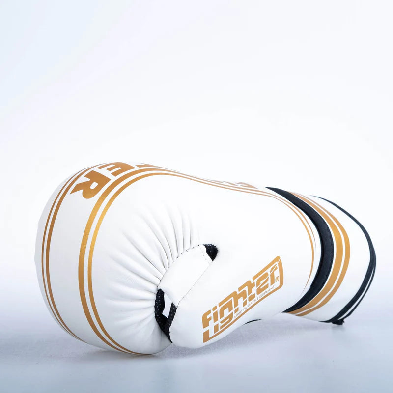 Guantes abiertos Fighter Stripe - Edición SGP - blanco/dorado