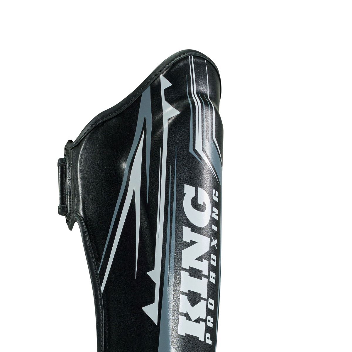 King Pro Boxing Shin Guards Spartan 1 - black, KPB/SG SPARTAN 1