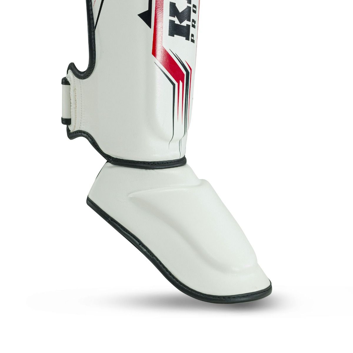 Espinilleras de boxeo King Pro Spartan 2, color blanco, KPB/SG SPARTAN 2