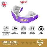 Mouth Guard OPRO Gold Level - Purple/Pearl