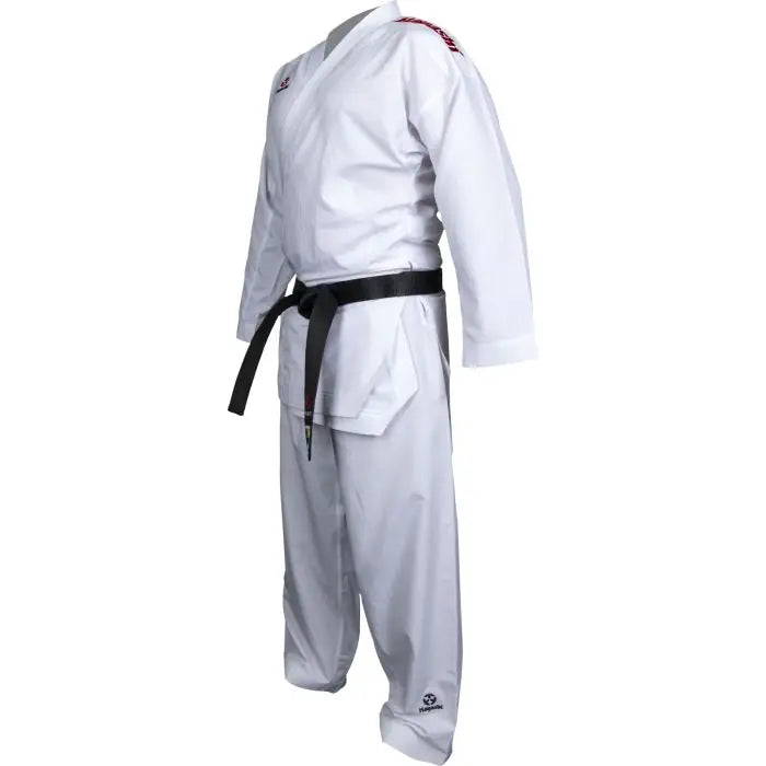 Hayashi WKF Karate-Gi Green - Red Embroidery, 0475-14