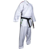 Hayashi WKF Karate-Gi Green - Red Embroidery, 0475-14