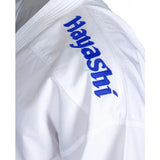 Hayashi WKF Karate-Gi Green - Blue Embroidery, 0475-16