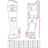 Protección para pies y espinillas Hayashi WKF - Rojo, 343-6