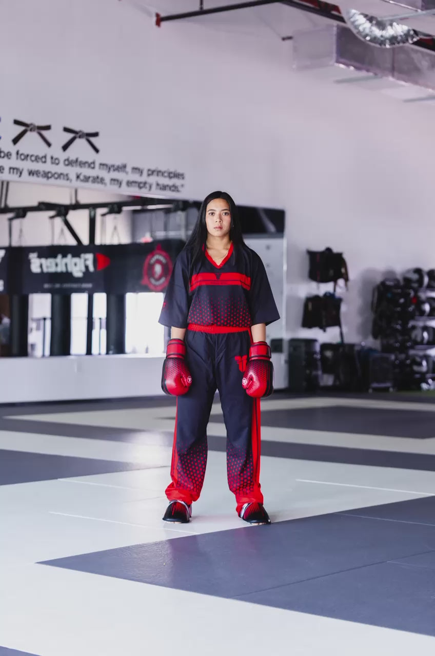 Fighter uniform pro fighter - red/black