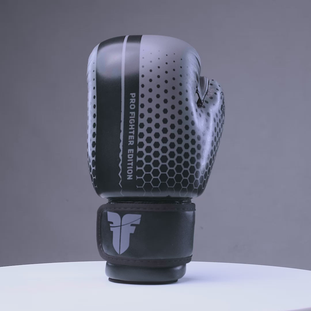 Fighter Open Gloves Pro Honeycomb - grey/black