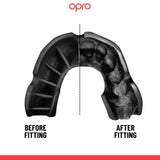 Mouth Guard OPRO Silver - White/Black