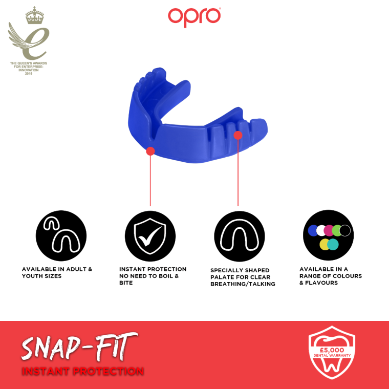 Mouth Guard OPRO Snap-Fit - Blue