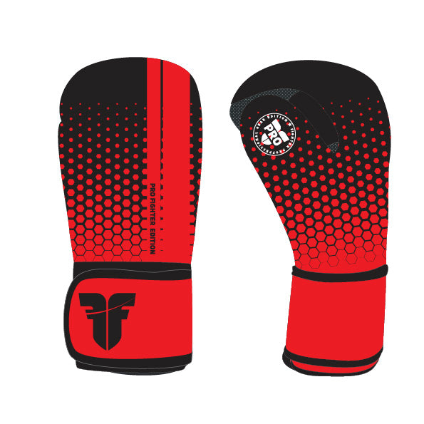 Fighter Open Gloves Pro Honeycomb - red/black