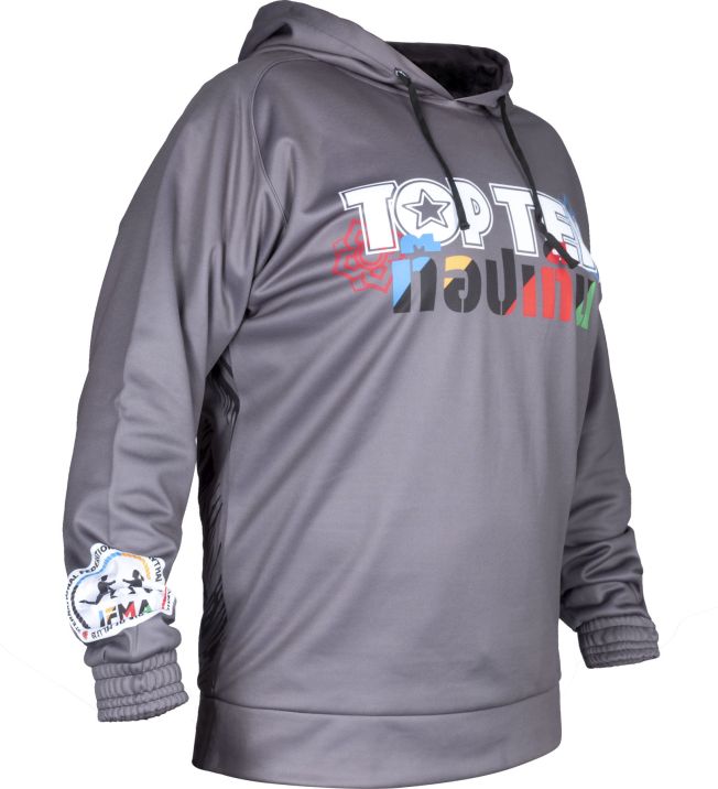 Top Ten Hoodie “Wai Khru” - Steel Grey